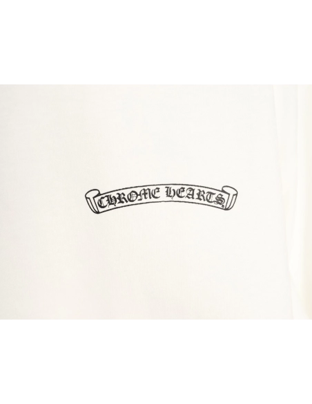 Chrome Hearts Back Sanskrit Yellow Graffiti Lettering Short-Sleeve T-Shirt,Chrome Hearts