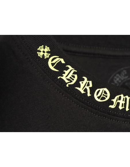 Chrome Hearts Collar Letter Print Short-Sleeve T-Shirt TSK1,Chrome Hearts