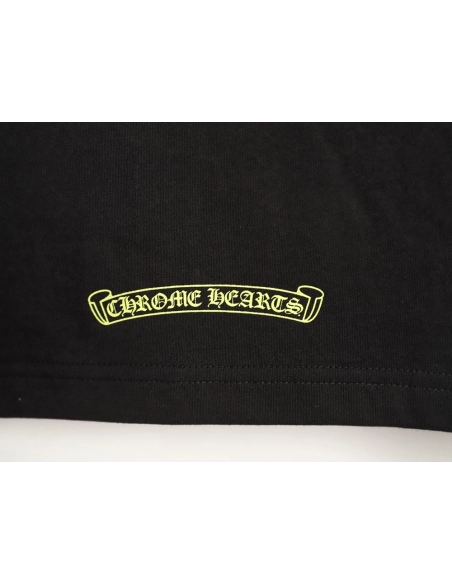 Chrome Hearts Collar Letter Print Short-Sleeve T-Shirt TSK1,Chrome Hearts