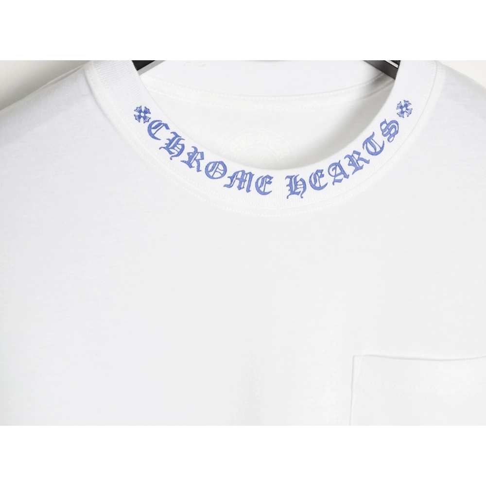 Chrome Hearts Collar Letter Print Short-Sleeve T-Shirt,Chrome Hearts