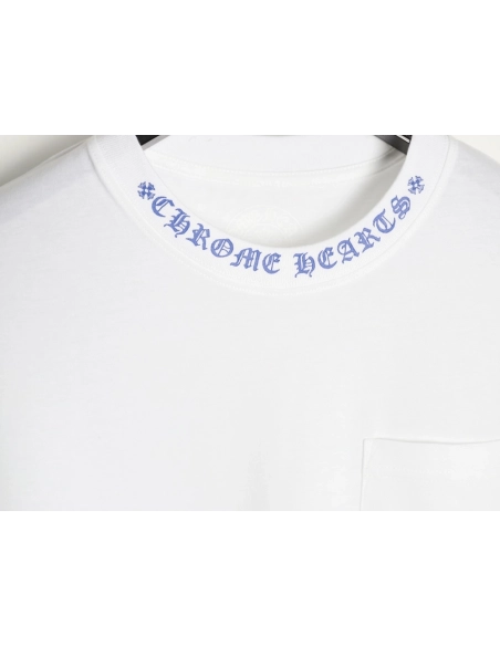 Chrome Hearts Collar Letter Print Short-Sleeve T-Shirt,Chrome Hearts