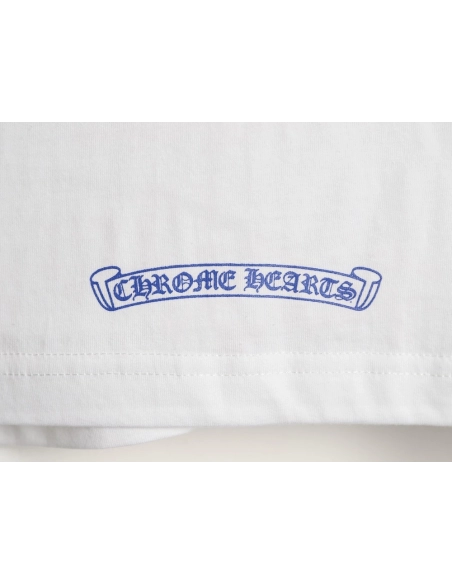 Chrome Hearts Collar Letter Print Short-Sleeve T-Shirt,Chrome Hearts