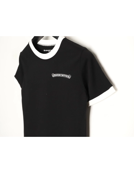 Chrome Hearts Color-Block Patchwork Short-Sleeve T-Shirt TSK4,Chrome Hearts