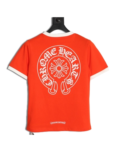 Chrome Hearts Color-Block Patchwork Short-Sleeve T-Shirt TSK1,Chrome Hearts