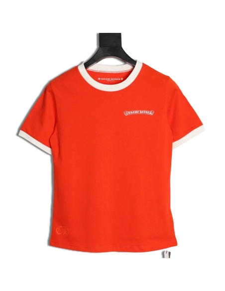 Chrome Hearts Color-Block Patchwork Short-Sleeve T-Shirt TSK1,Chrome Hearts