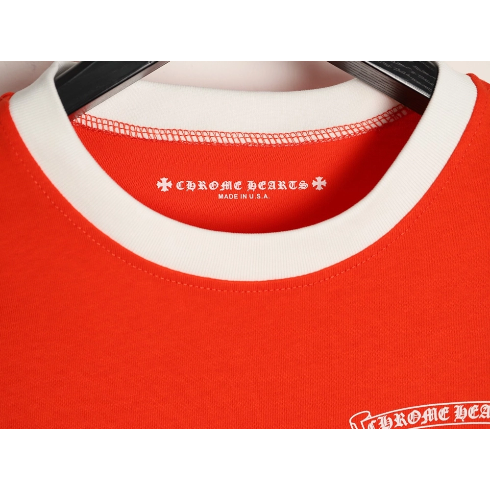 Chrome Hearts Color-Block Patchwork Short-Sleeve T-Shirt TSK1,Chrome Hearts