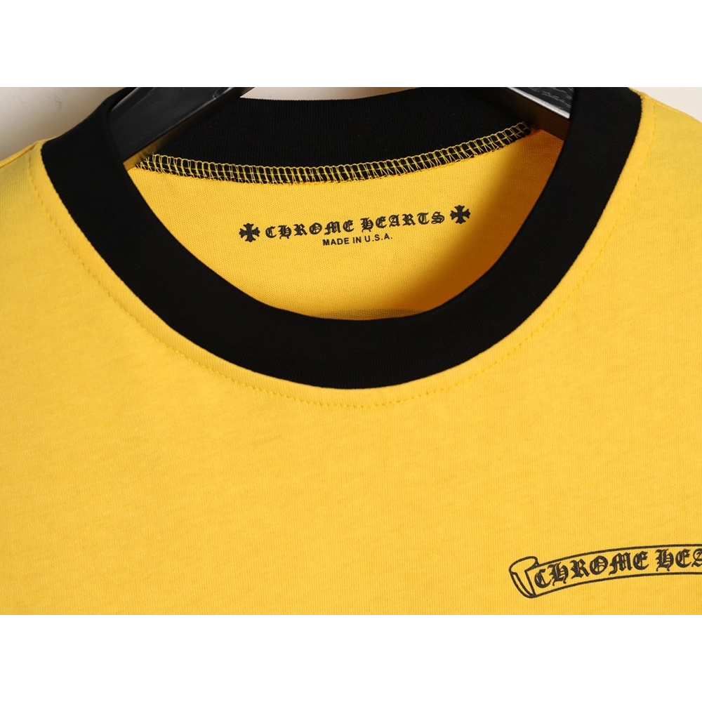 Chrome Hearts Color-Block Patchwork Short-Sleeve T-Shirt,Chrome Hearts