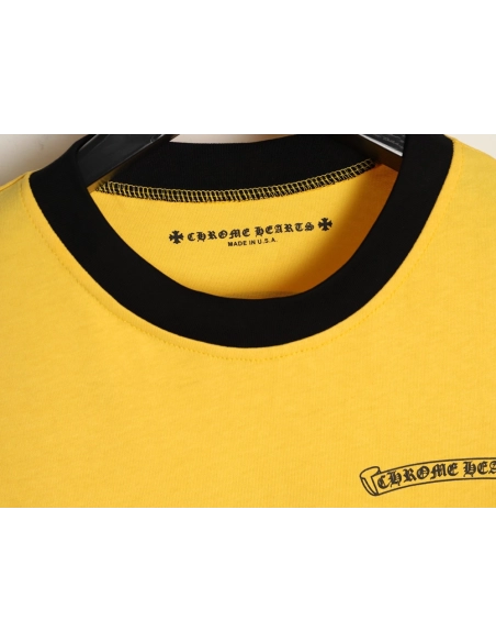 Chrome Hearts Color-Block Patchwork Short-Sleeve T-Shirt,Chrome Hearts