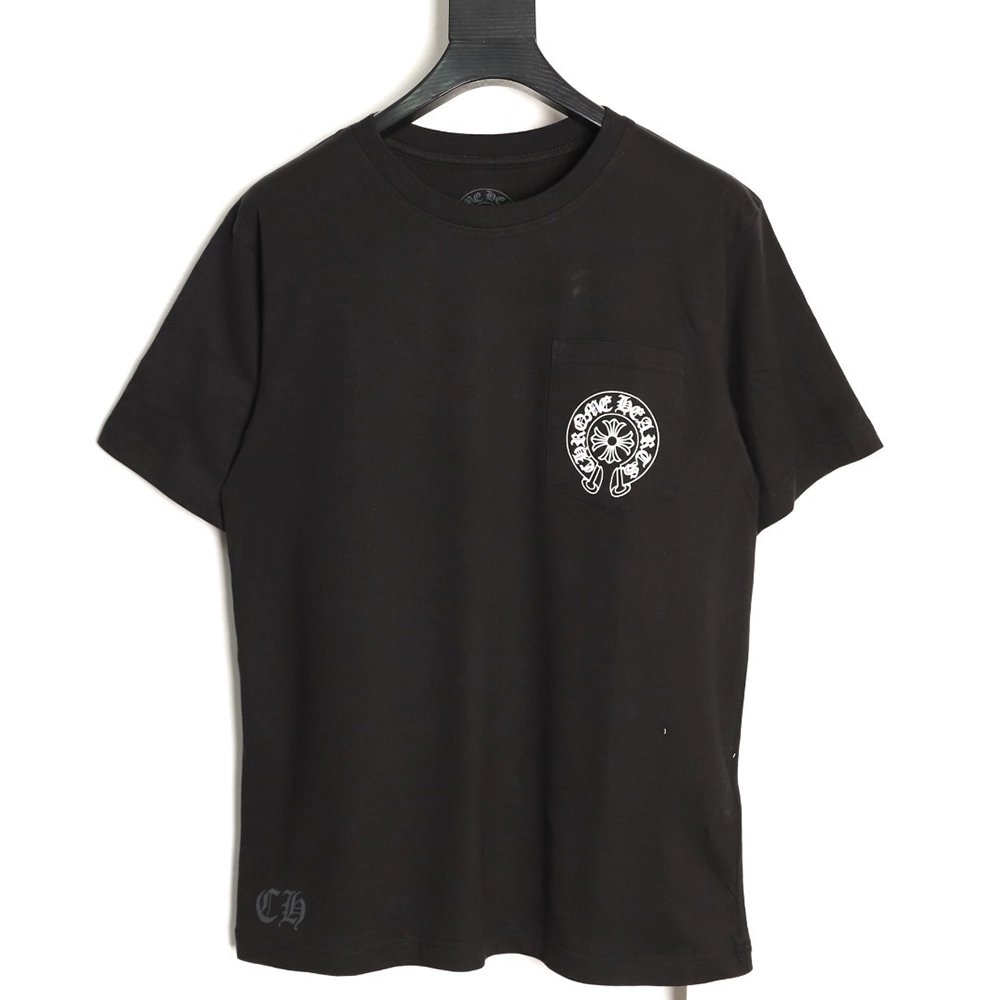 Chrome Hearts Horseshoe Flower Short-Sleeve T-Shirt TSK1,Chrome Hearts