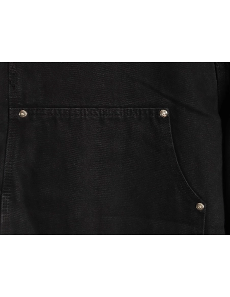 Chrome Hearts patchwork leather hardware denim shorts,Chrome Hearts
