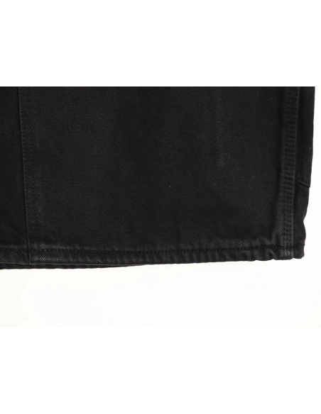 Chrome Hearts patchwork leather hardware denim shorts,Chrome Hearts