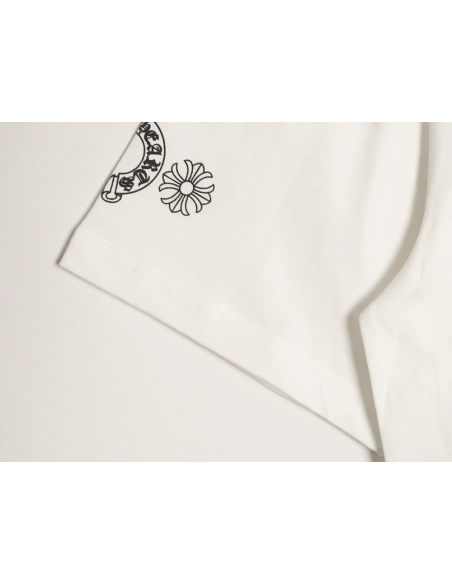 Chrome Hearts Pink Sword Print Short-Sleeve T-Shirt TSK1,Chrome Hearts