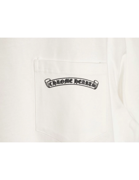 Chrome Hearts Pink Sword Print Short-Sleeve T-Shirt TSK1,Chrome Hearts