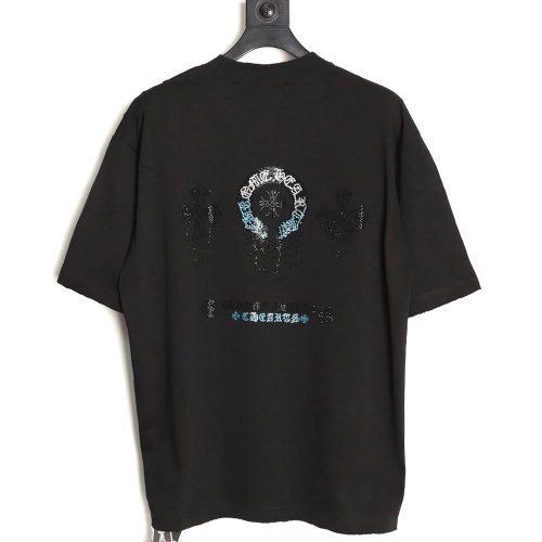 Chrome Hearts Sanskrit Diamond-Embellished Short-Sleeve T-Shirt TSK1,Chrome Hearts