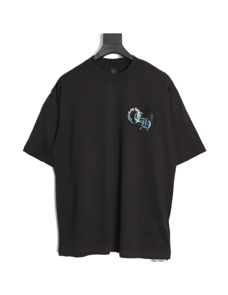 Chrome Hearts Sanskrit Diamond-Embellished Short-Sleeve T-Shirt TSK1,Chrome Hearts