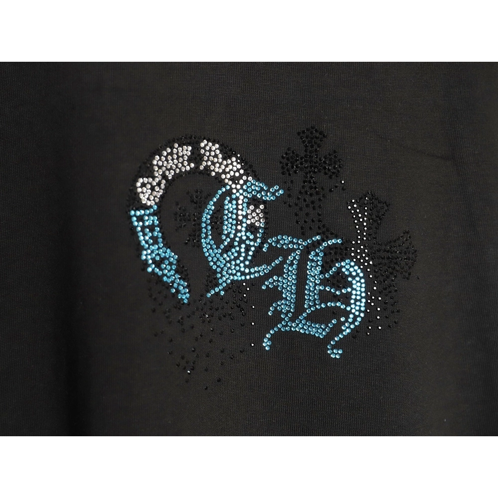 Chrome Hearts Sanskrit Diamond-Embellished Short-Sleeve T-Shirt TSK1,Chrome Hearts