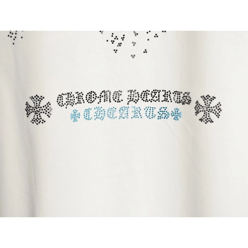Chrome Hearts Sanskrit Diamond-Embellished Short-Sleeve T-Shirt,Chrome Hearts