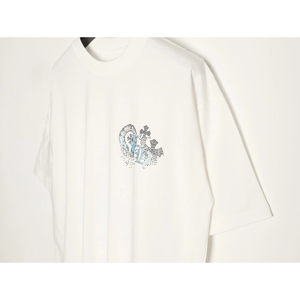 Chrome Hearts Sanskrit Diamond-Embellished Short-Sleeve T-Shirt,Chrome Hearts