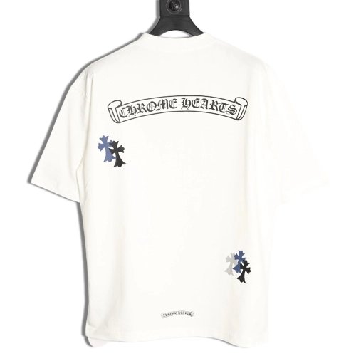 Chrome Hearts Star Cross Print Short-Sleeve T-Shirt,Chrome Hearts