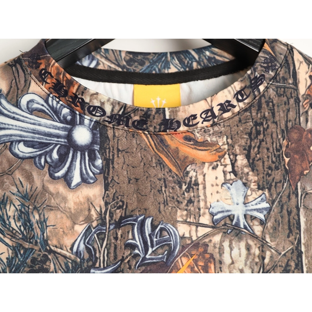 Chrome Hearts x Nike x Nocta Collab All-Over Print Long-Sleeve T-Shirt,Chrome Hearts