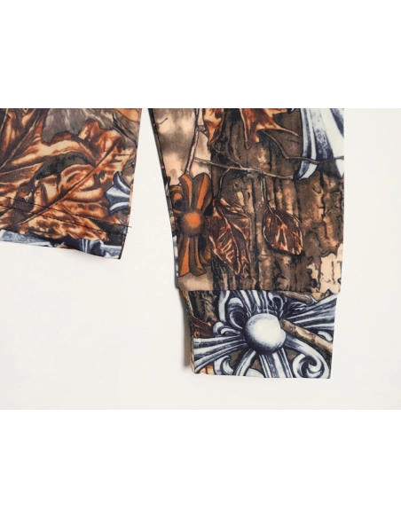 Chrome Hearts x Nike x Nocta Collab All-Over Print Long-Sleeve T-Shirt,Chrome Hearts