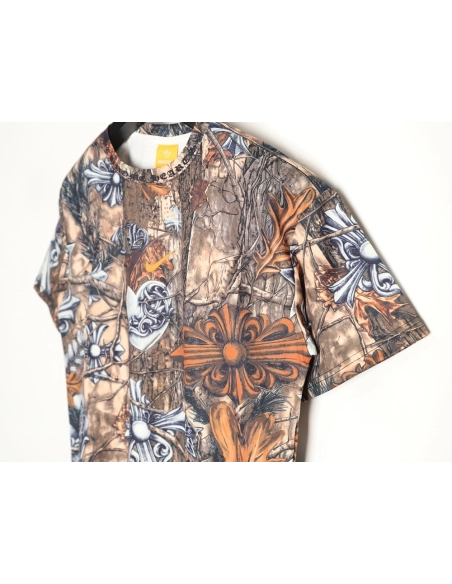Chrome Hearts x Nike x Nocta Collab All-Over Print Short-Sleeve T-Shirt,Chrome Hearts