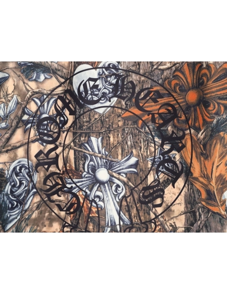 Chrome Hearts x Nike x Nocta Collab All-Over Print Short-Sleeve T-Shirt,Chrome Hearts
