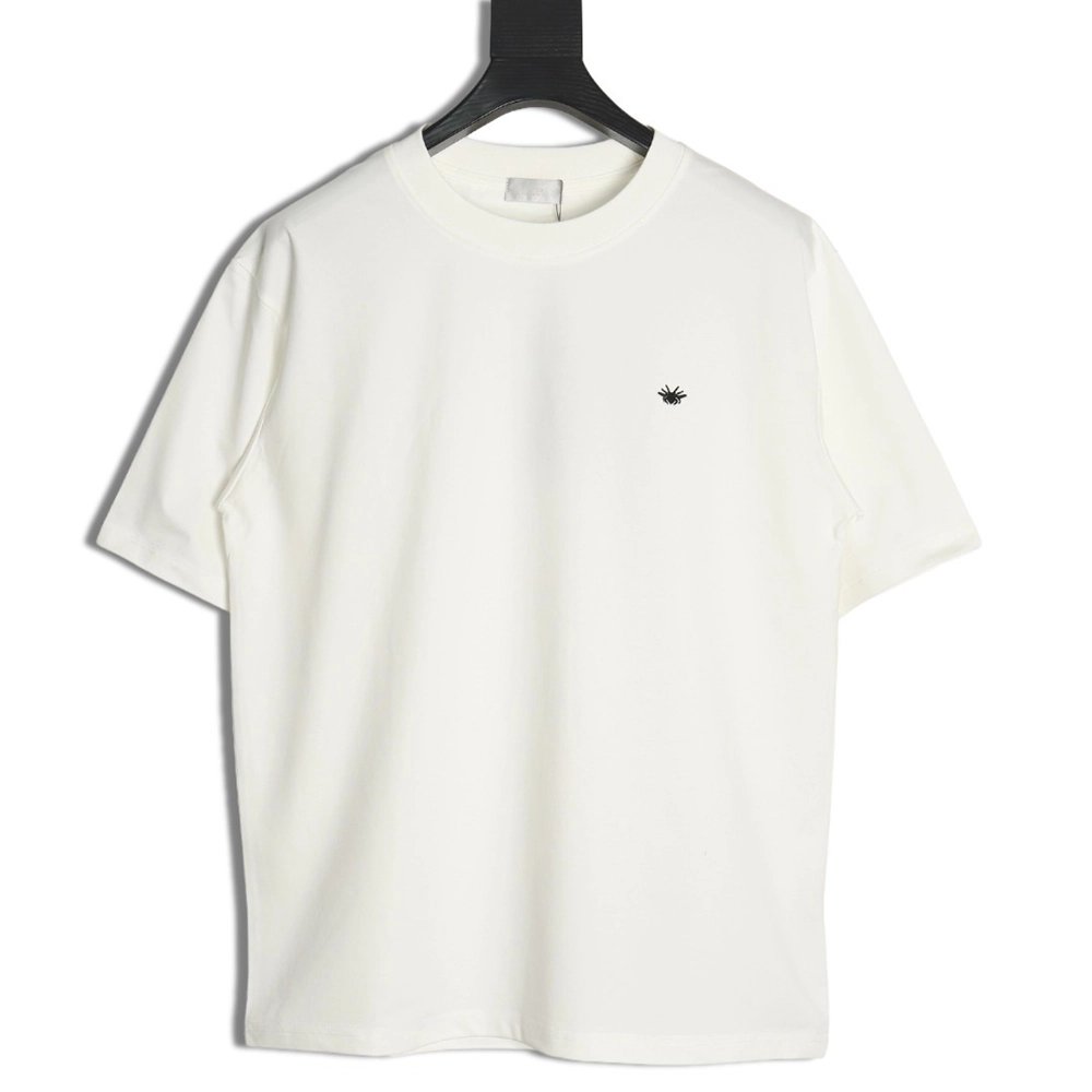 Dior bee embroidered logo short-sleeved T-shirt,Dior