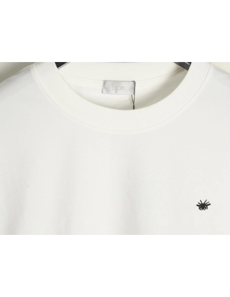 Dior bee embroidered logo short-sleeved T-shirt,Dior