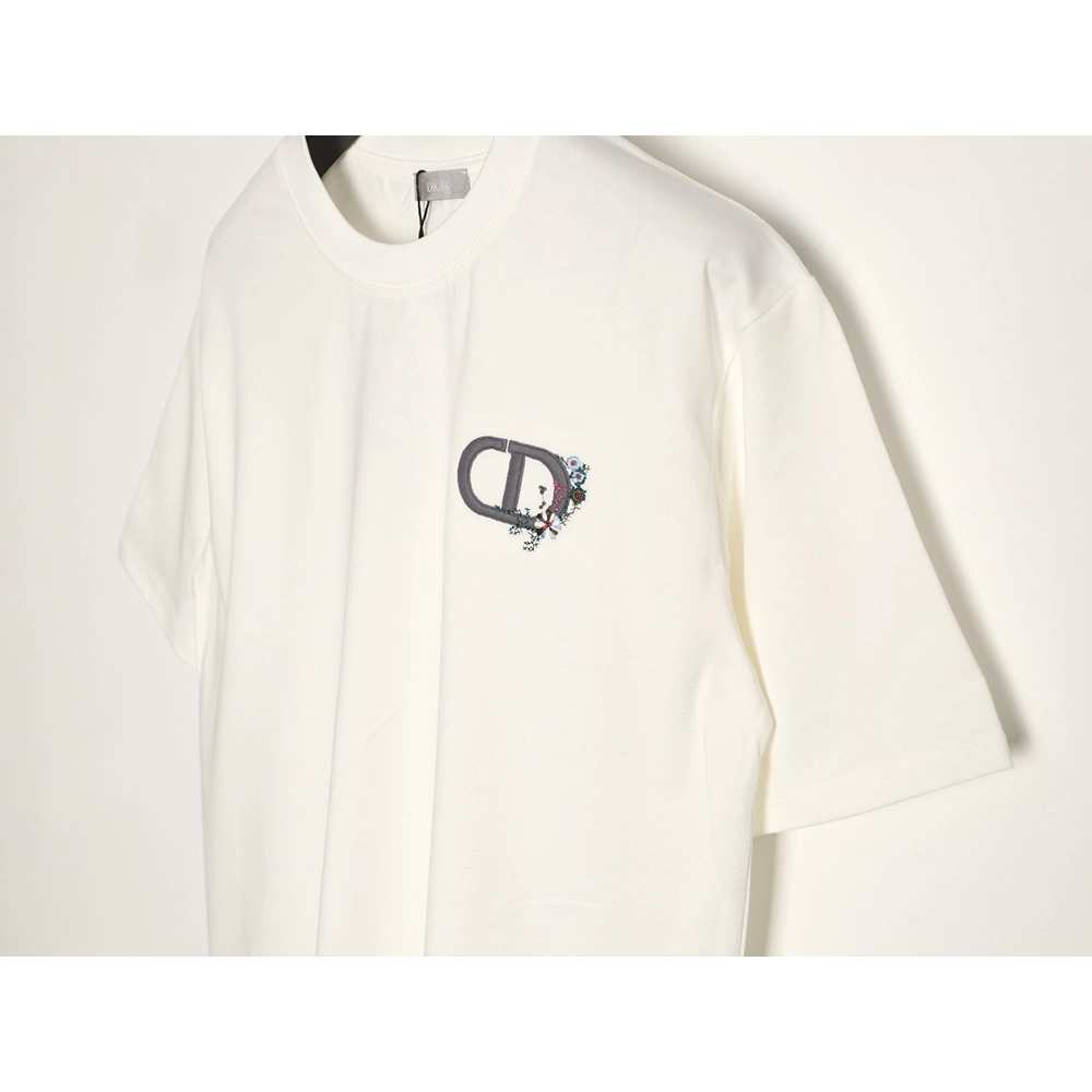 Dior CD letter floral embroidered short-sleeved shirt,Dior