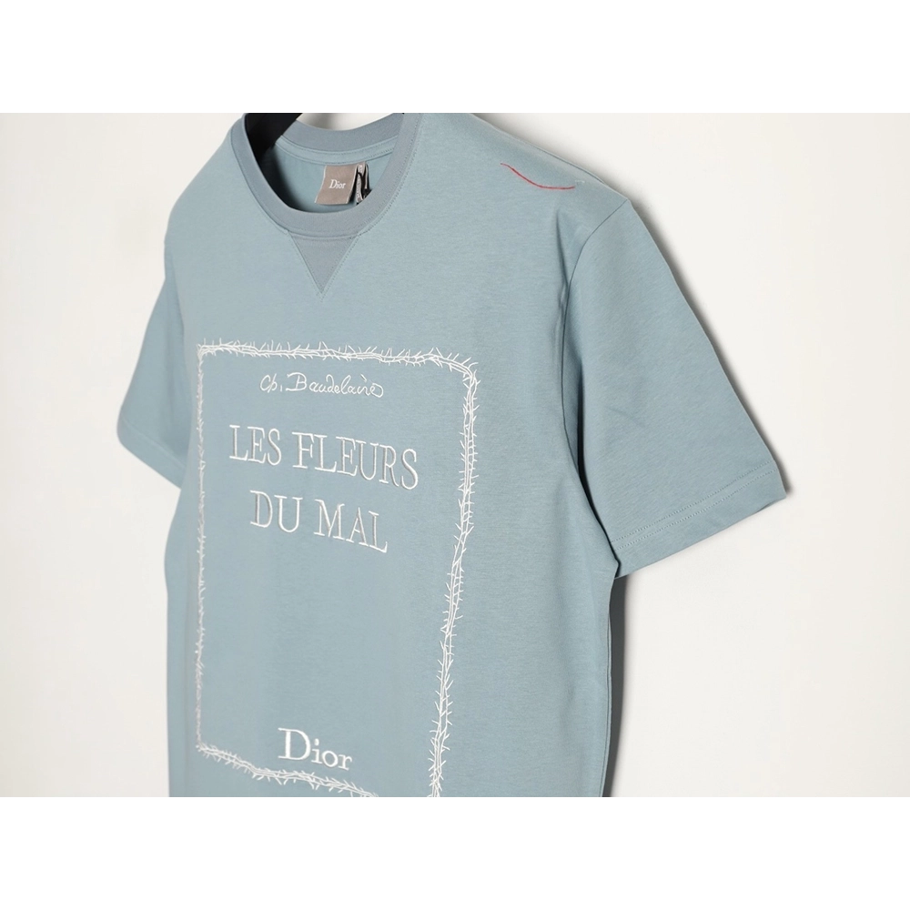 Dior Dracula-Themed Embroidered Short-Sleeve Shirt TSK1,Dior