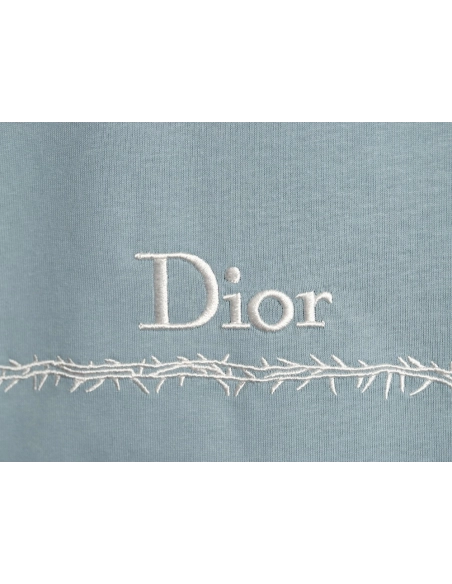 Dior Dracula-Themed Embroidered Short-Sleeve Shirt TSK1,Dior
