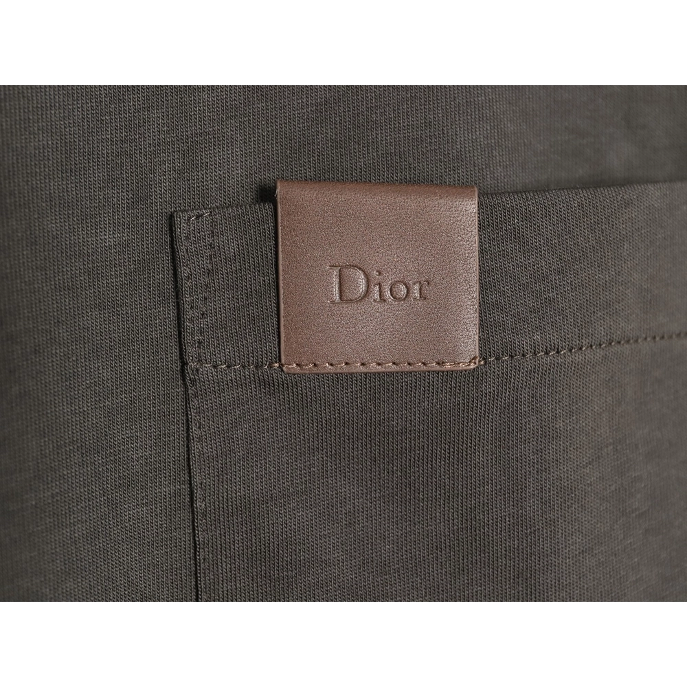 Dior Pocket Leather Label Short-Sleeve T-Shirt TSK1,Dior