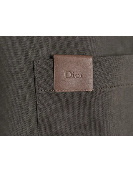 Dior Pocket Leather Label Short-Sleeve T-Shirt TSK1,Dior