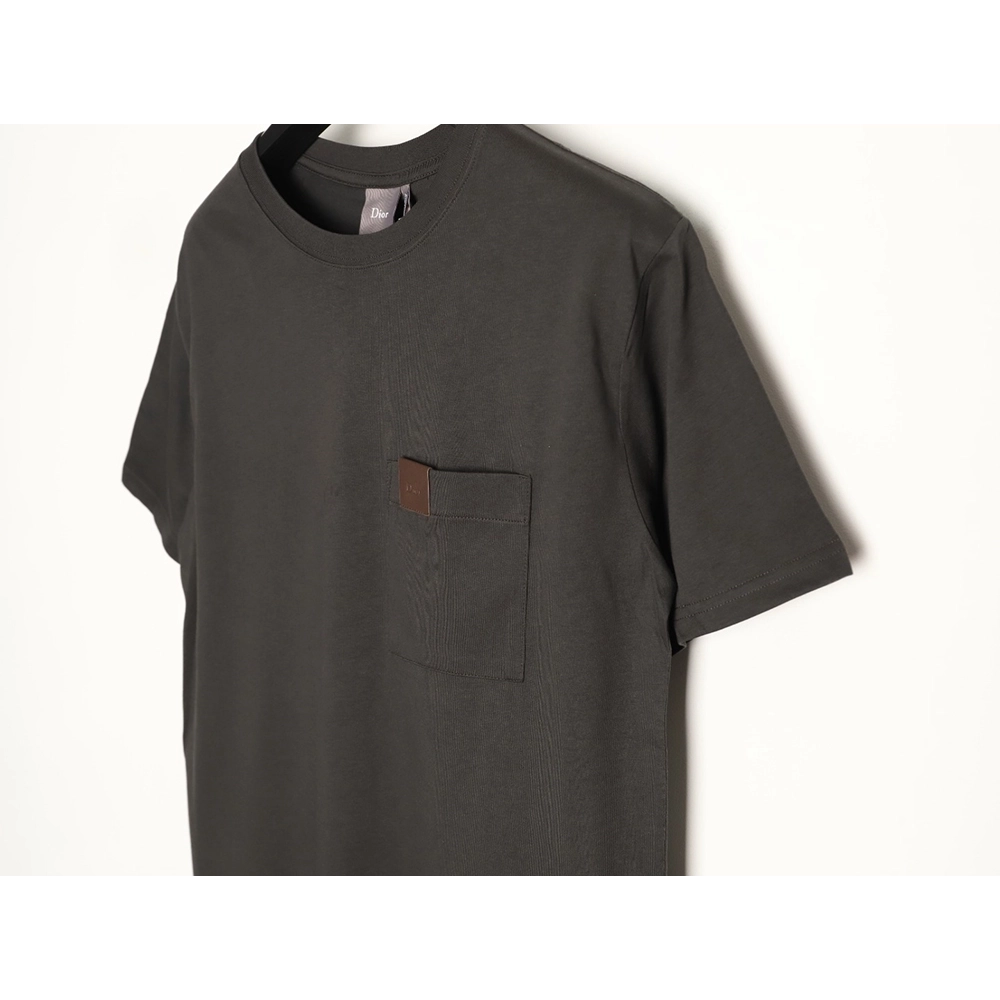 Dior Pocket Leather Label Short-Sleeve T-Shirt TSK1,Dior