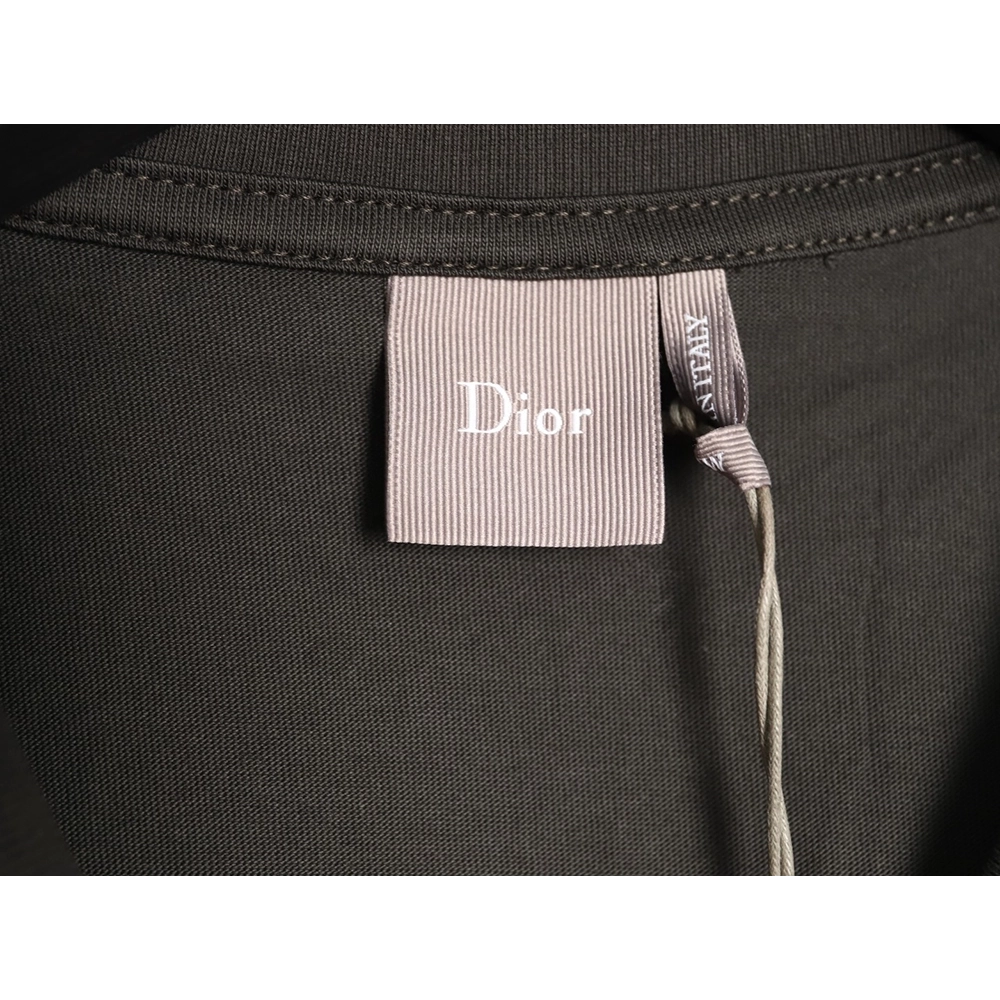 Dior Pocket Leather Label Short-Sleeve T-Shirt TSK1,Dior
