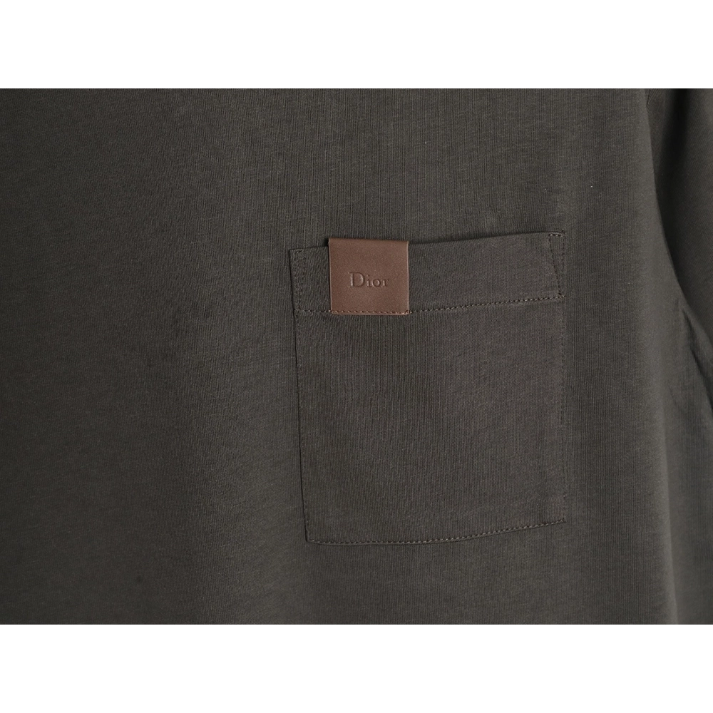 Dior Pocket Leather Label Short-Sleeve T-Shirt TSK1,Dior