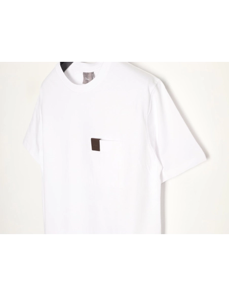 Dior Pocket Leather Label Short-Sleeve T-Shirt,Dior