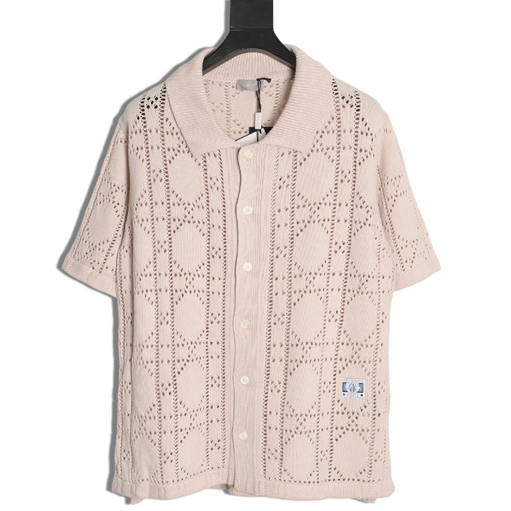 Dior quilted openwork knit cardigan,Dior