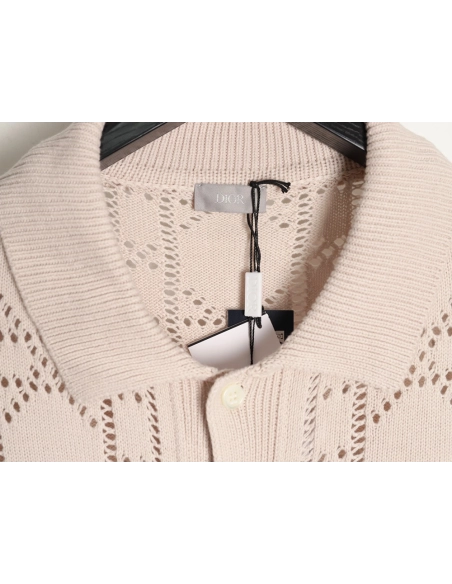 Dior quilted openwork knit cardigan,Dior