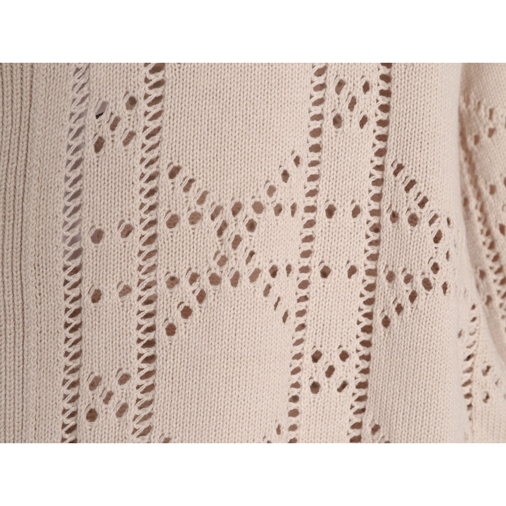 Dior quilted openwork knit cardigan,Dior