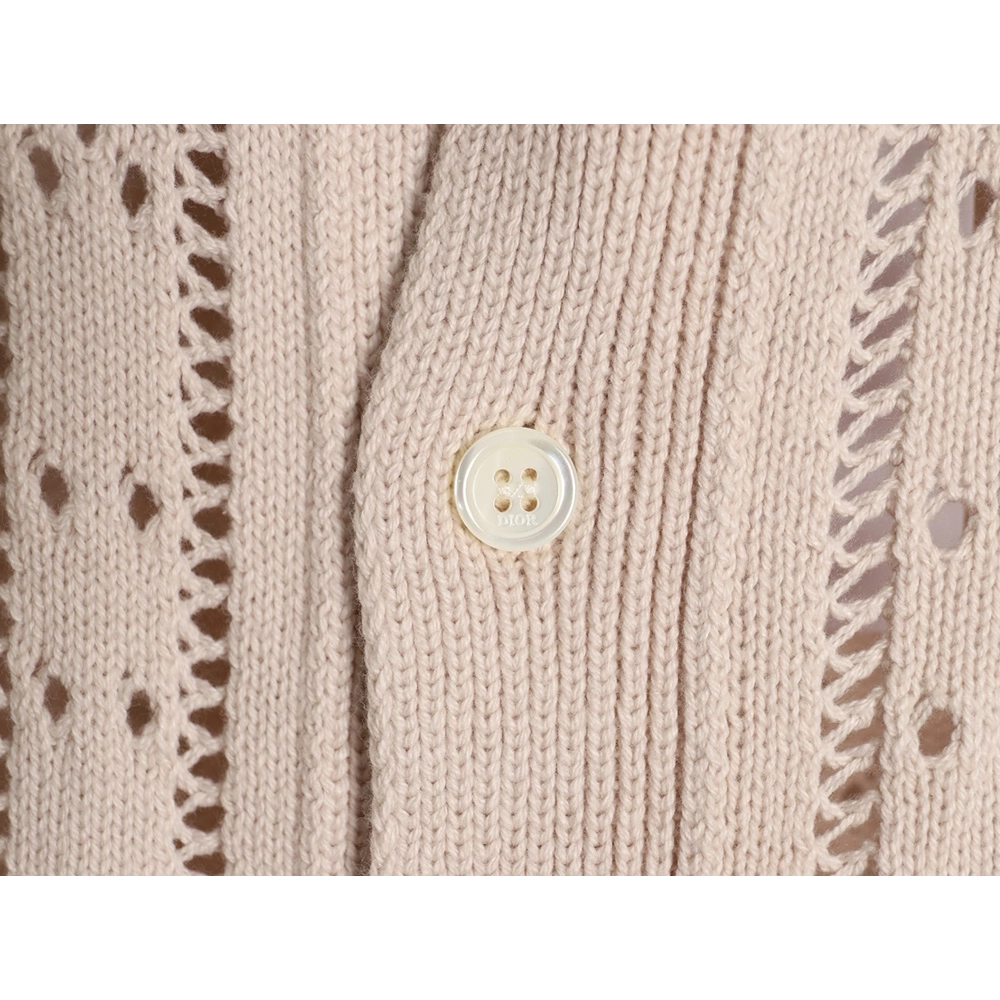 Dior quilted openwork knit cardigan,Dior