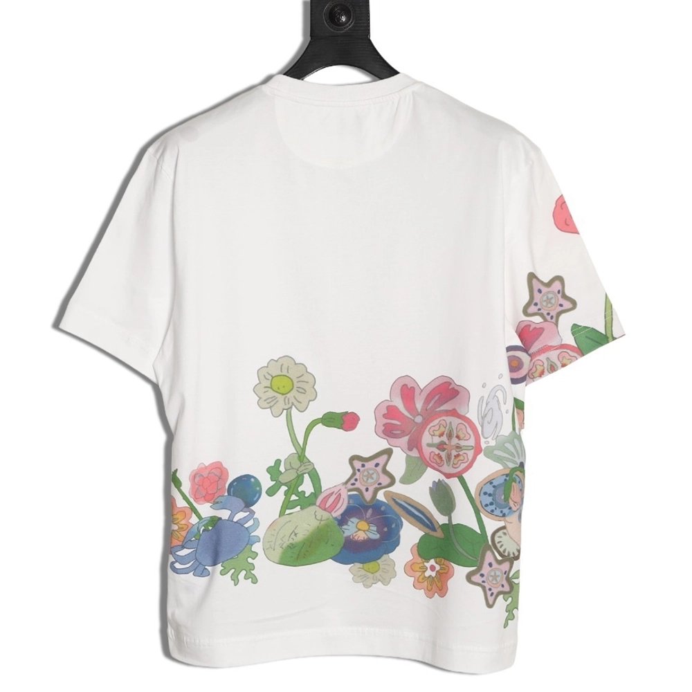 Fendi "Butterfly" Color-Block Printed Short-Sleeve T-Shirt,Fendi