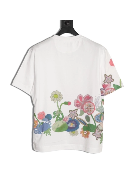 Fendi "Butterfly" Color-Block Printed Short-Sleeve T-Shirt,Fendi