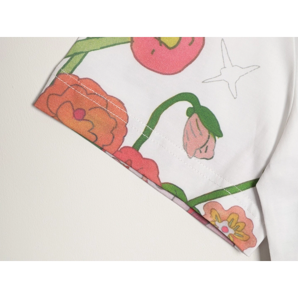 Fendi "Butterfly" Color-Block Printed Short-Sleeve T-Shirt,Fendi