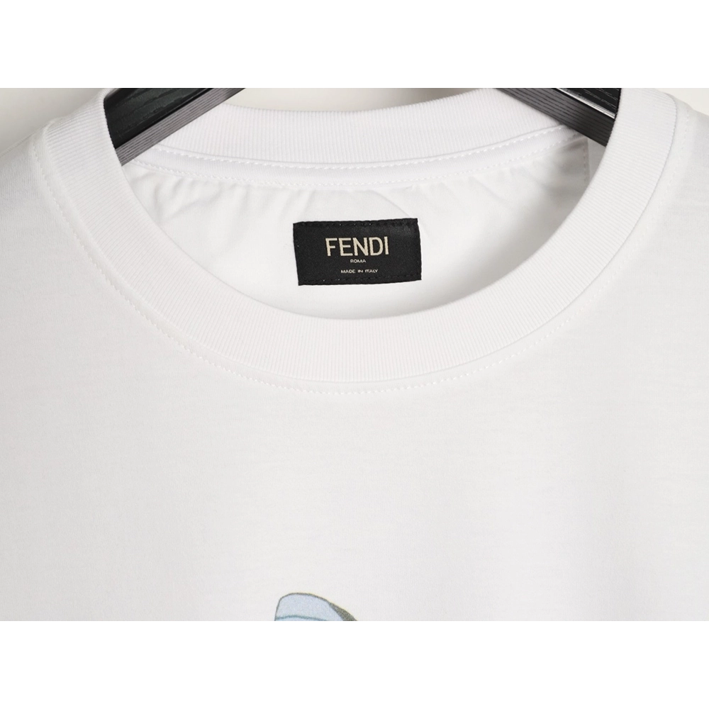 Fendi "Butterfly" Color-Block Printed Short-Sleeve T-Shirt,Fendi