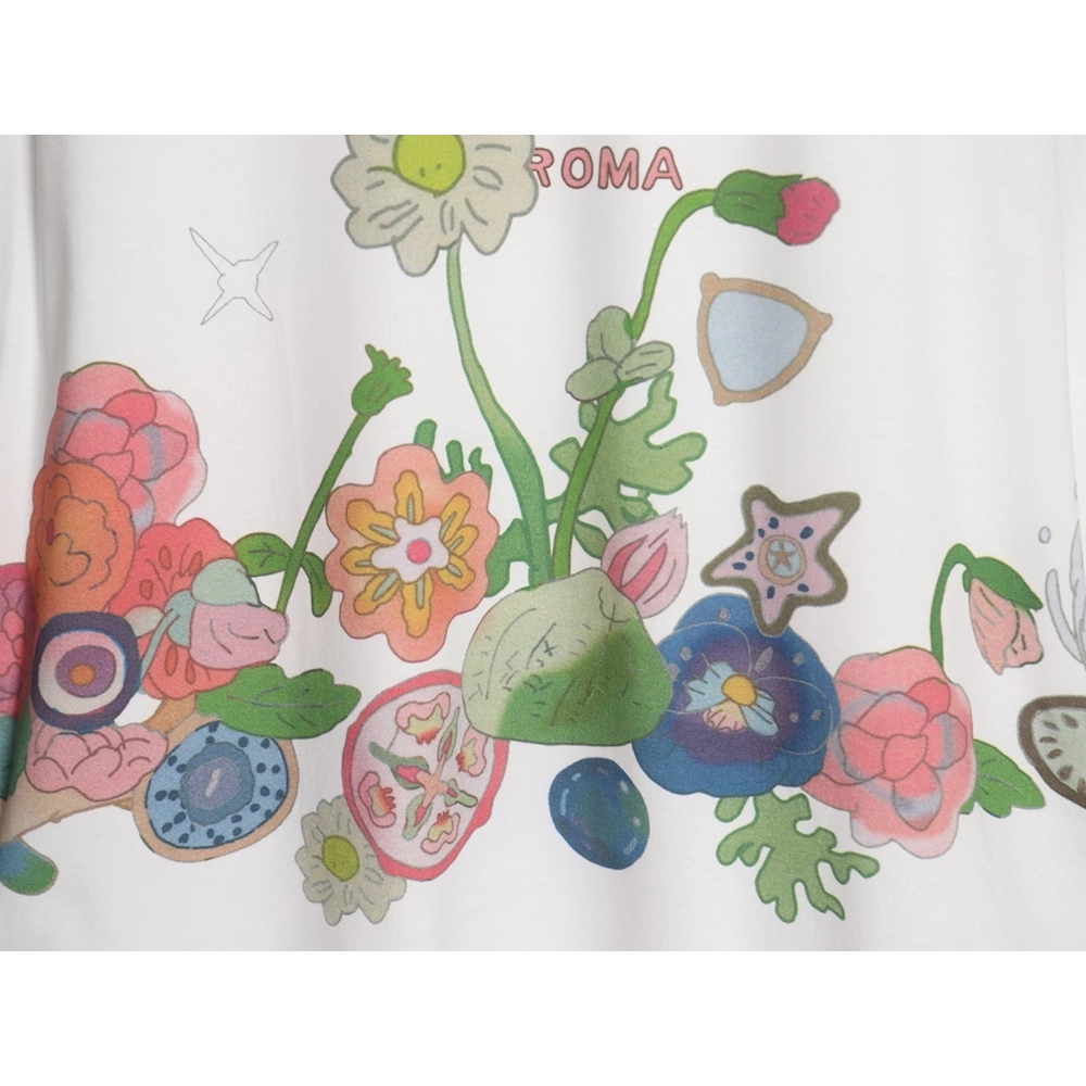 Fendi "Butterfly" Color-Block Printed Short-Sleeve T-Shirt,Fendi