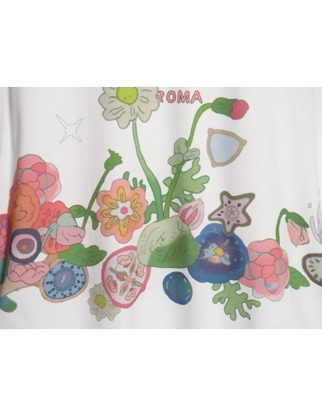 Fendi "Butterfly" Color-Block Printed Short-Sleeve T-Shirt,Fendi