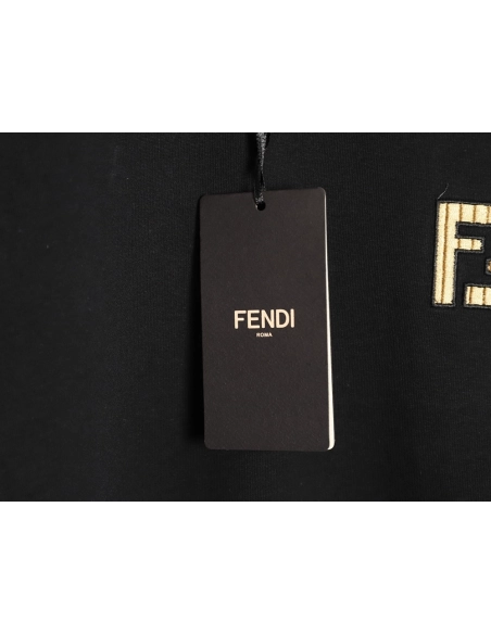 Fendi Double-F Embroidered Logo Short-Sleeve T-Shirt,Fendi