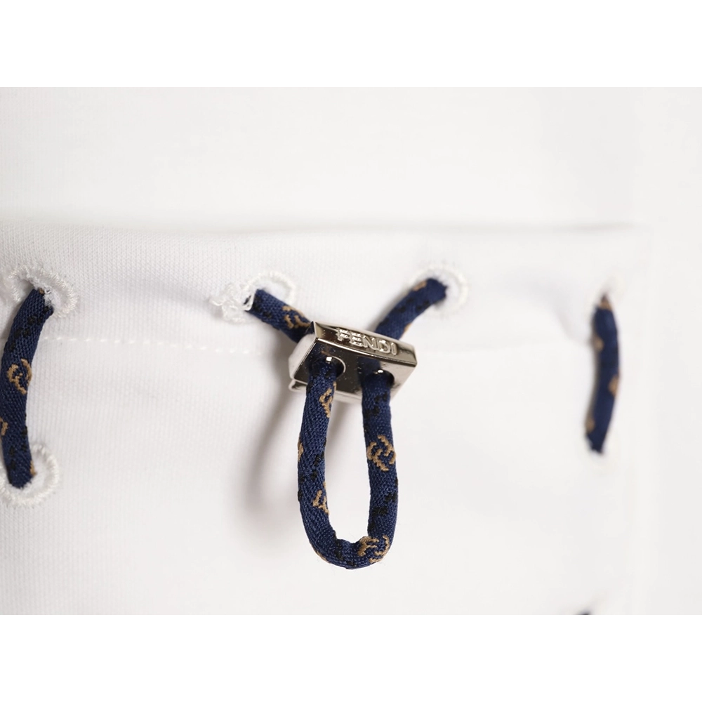 Fendi pocket elastic drawstring short-sleeved T-shirt,Fendi
